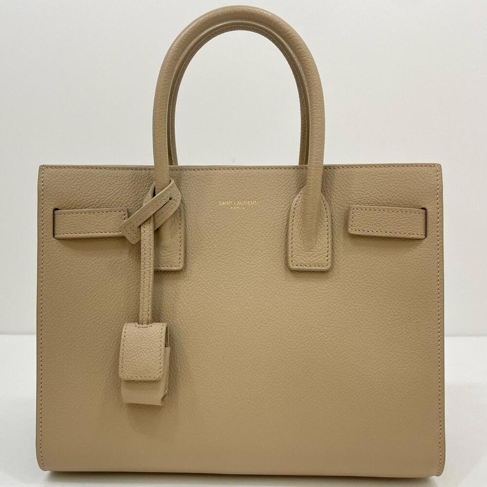 Saint Laurent Shoulder Jour Sac Bag Handbag Beige Baby de